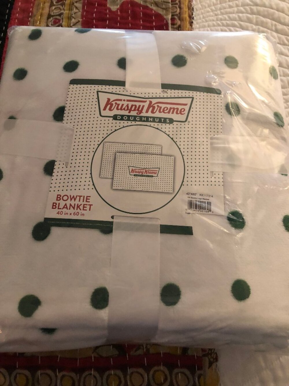 Krispy Kreme Bowtie Blanket